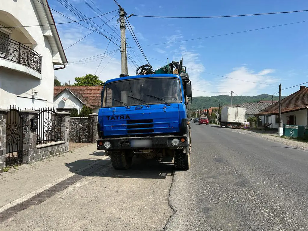  Транспортували нелегальну лісопродукцію: на Закарпатті поліція затримала дві вантажівки 1