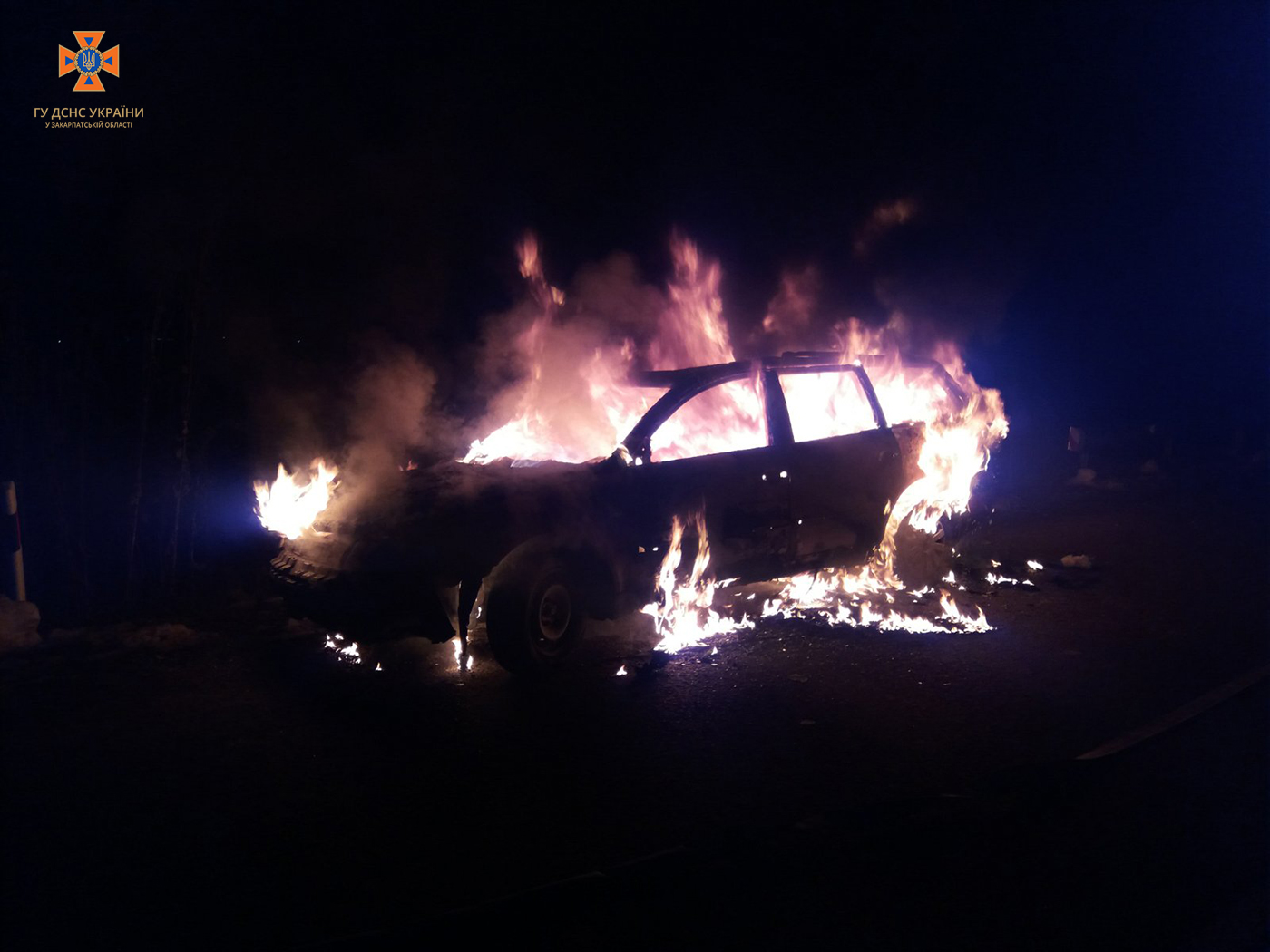  У Велятині у жителя Івано-Франківської області на ходу загорілася вантажівка 0