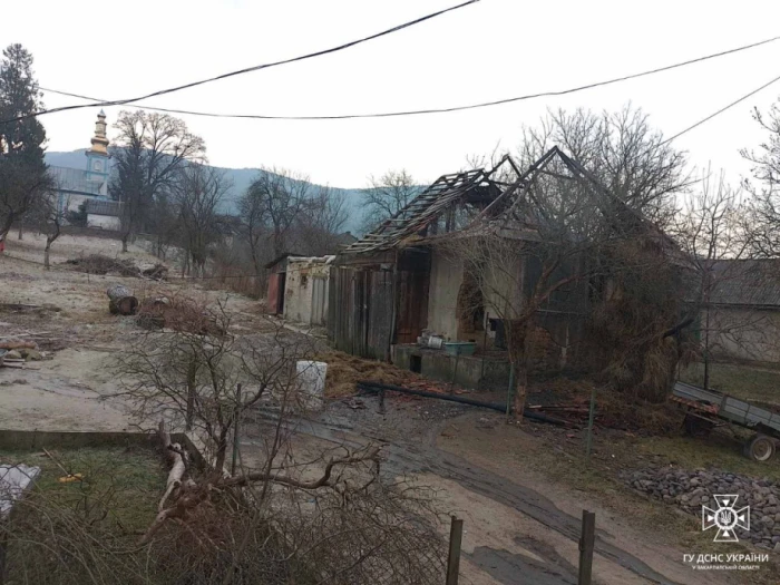 На Ужгородщині діти спалили надвірну споруду