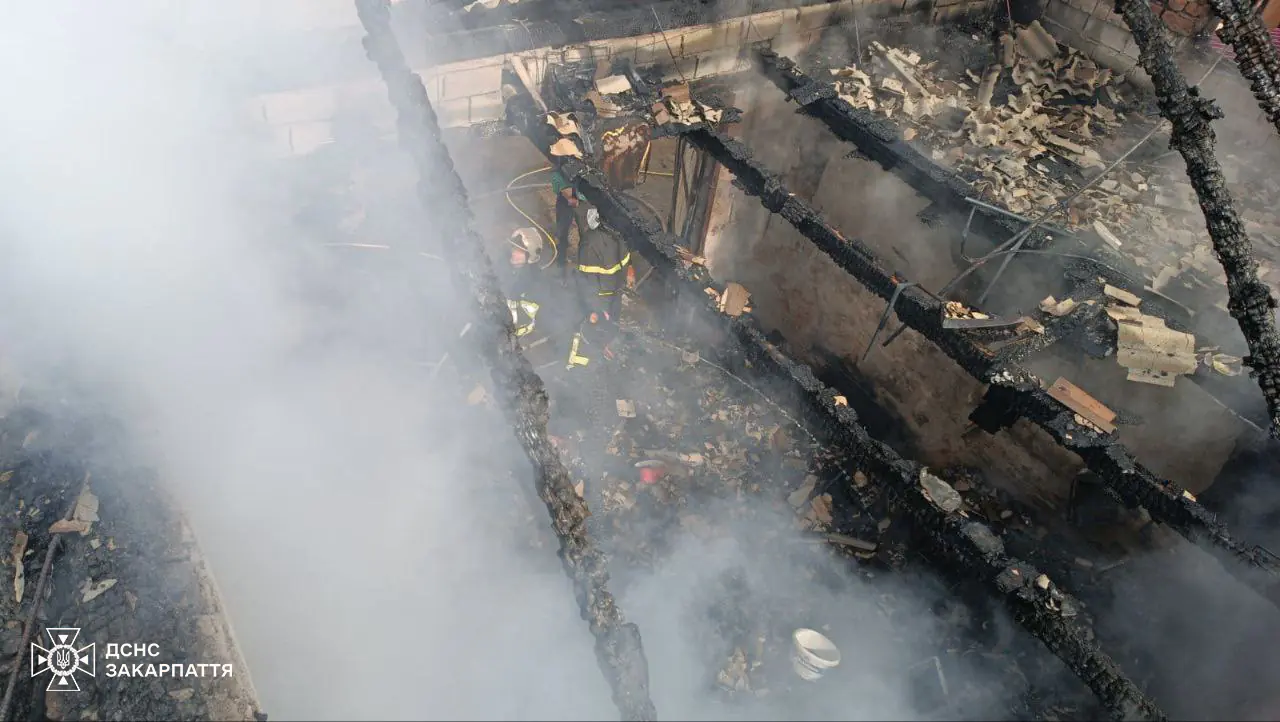 На Мукачівщині за день рятувальники врятували від вогню дві надвірні споруди1