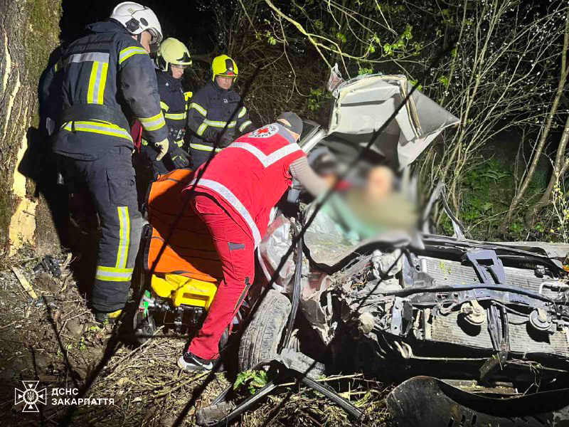  Водія та пасажирку госпіталізували: подробиці нічної ДТП на Хустщині 0