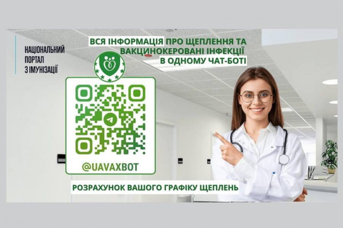 Актуальна інформація про вакцинацію тепер у зручному Телеграм-боті0