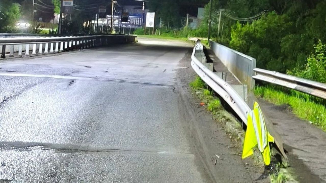 Пошкоджений відбійник у Сваляві