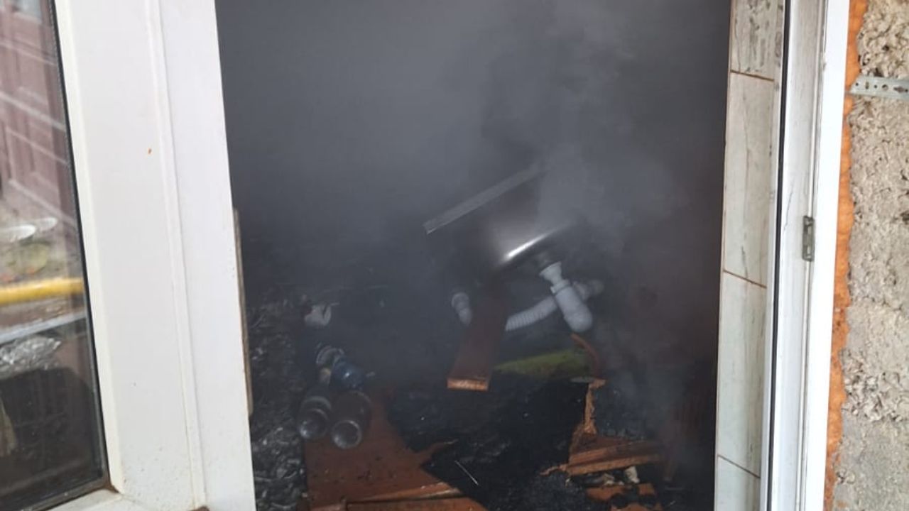 Будинок горів у Сваляві на Сонячній