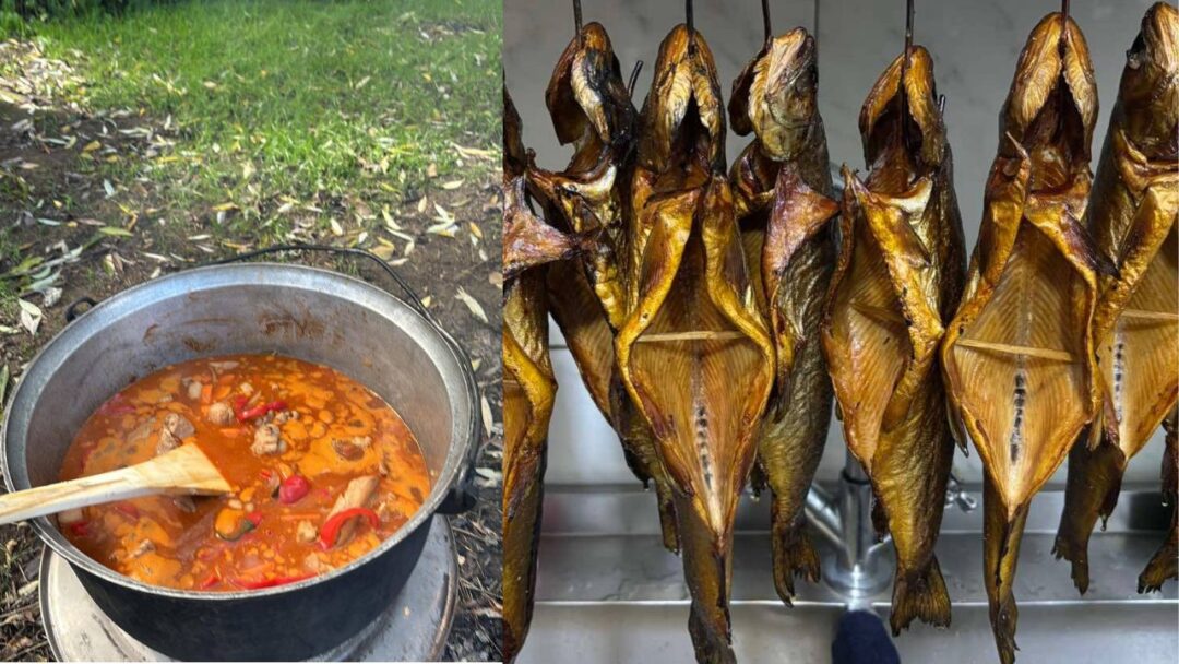 Копчена форель і бограч