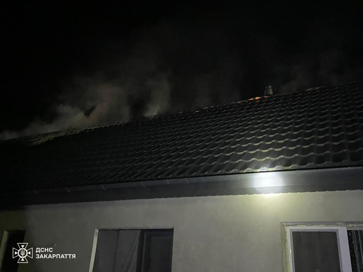 Рятувальники ліквідували пожежу житлового будинку в с. Нижнє Солотвино0