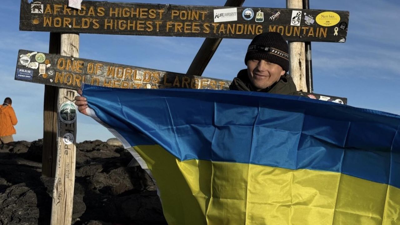 Василь Пудов на горі Кіліманджаро