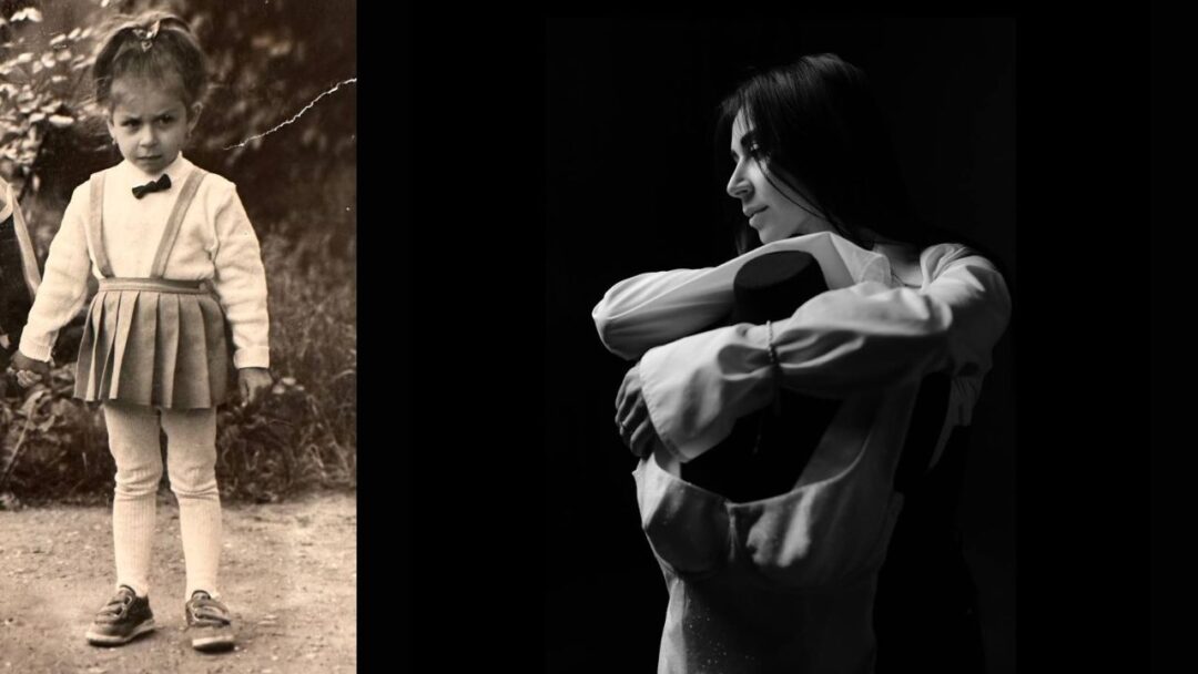 Катерина Чепак у дитинстві і зараз