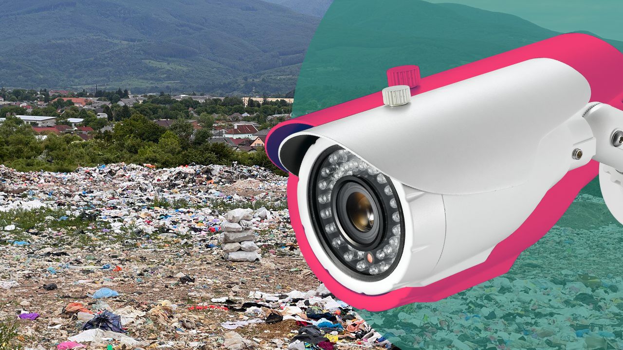 Камера відеонагляду на сміттєзвалищі Сваляви