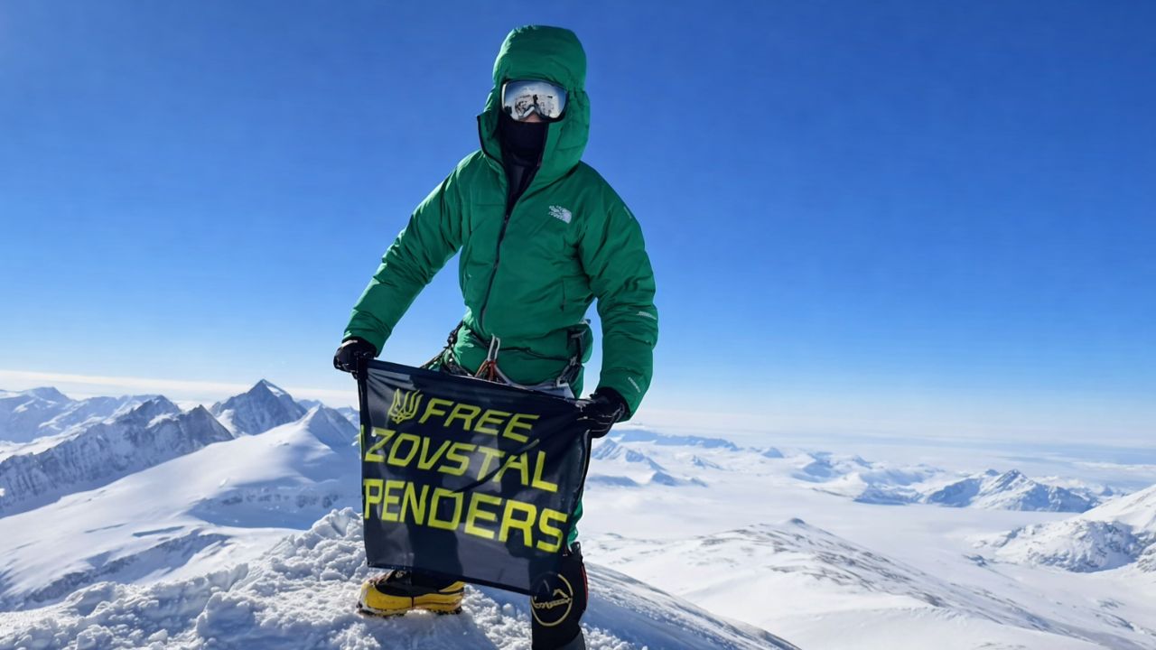 Михайло Переганя у Антарктиді