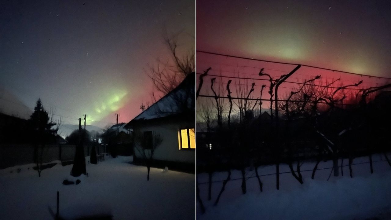 Полярне сяйво над Свалявою