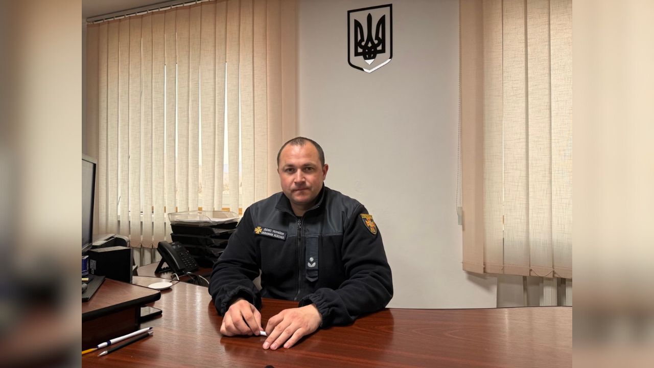 Начальник 12-ї державної пожежно-рятувальної частини міста Свалява Олександр Токарський