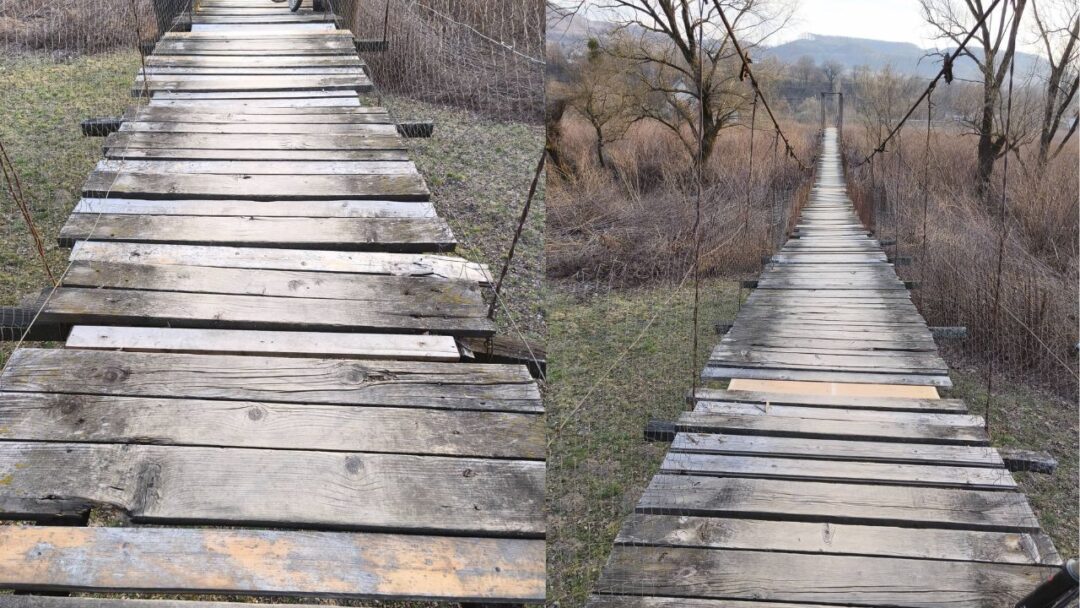 Аварійний підвісний міст Пасіка-Сусково