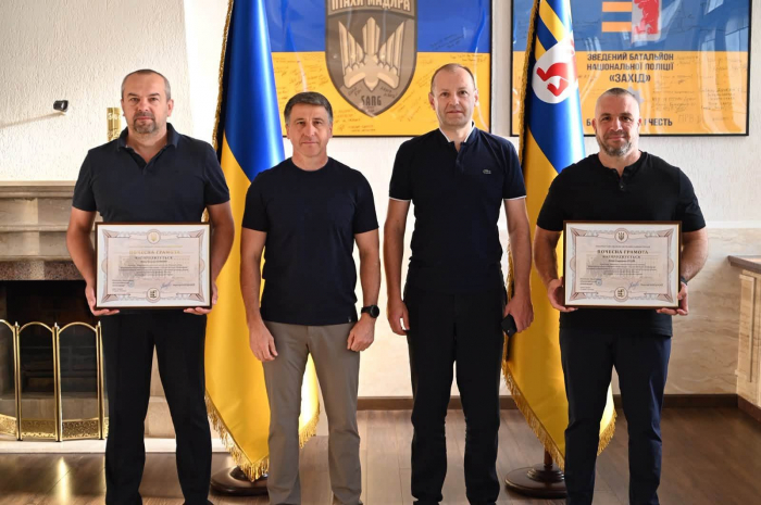 Мирослав Білецький нагородив керівників підрозділів ОВА з нагоди 35-річчя незалежності України0