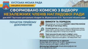 ОФІЦІЙНЕ ОГОЛОШЕННЯ “Про початок прийому документів”0